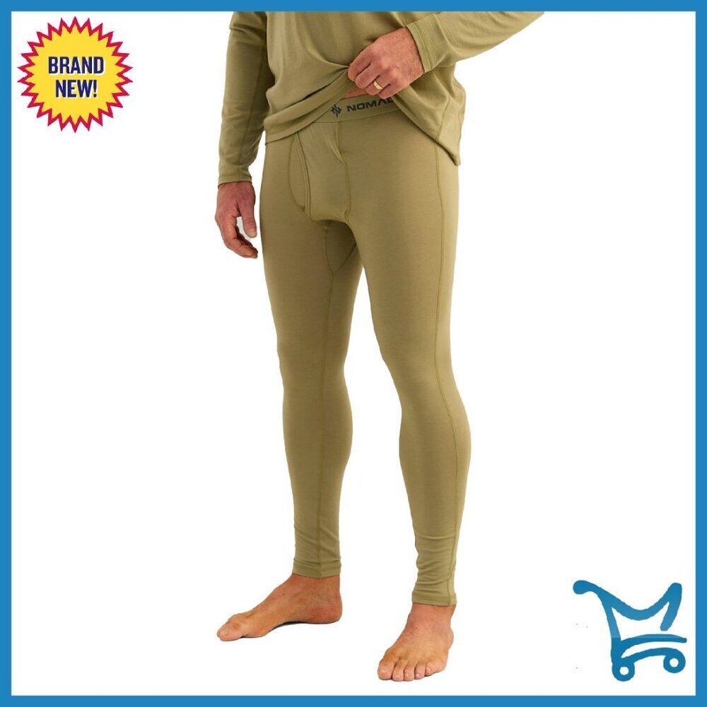 Men's Wool Blend Base Layer Leggings Warm Durable Hunting Outdoor